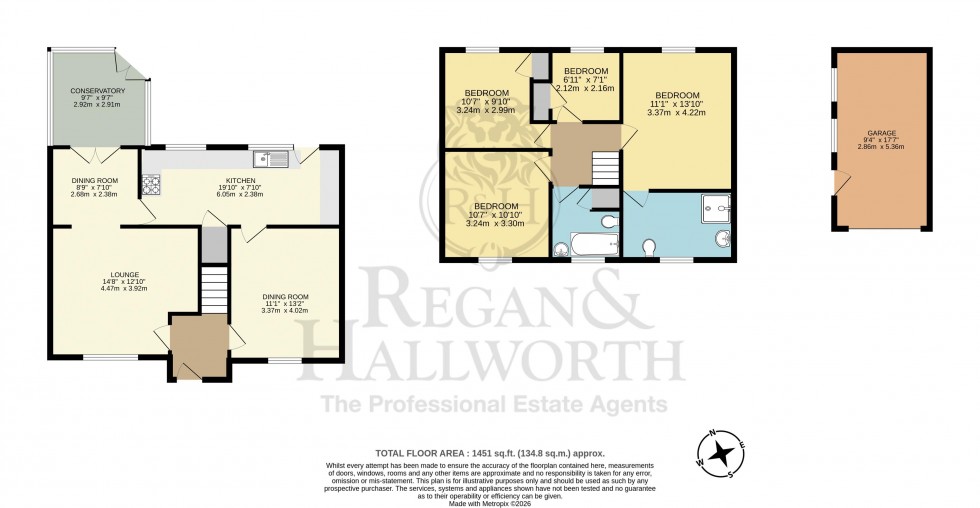 Floorplan for Highgate Crescent, Appley Bridge, WN6 9JE