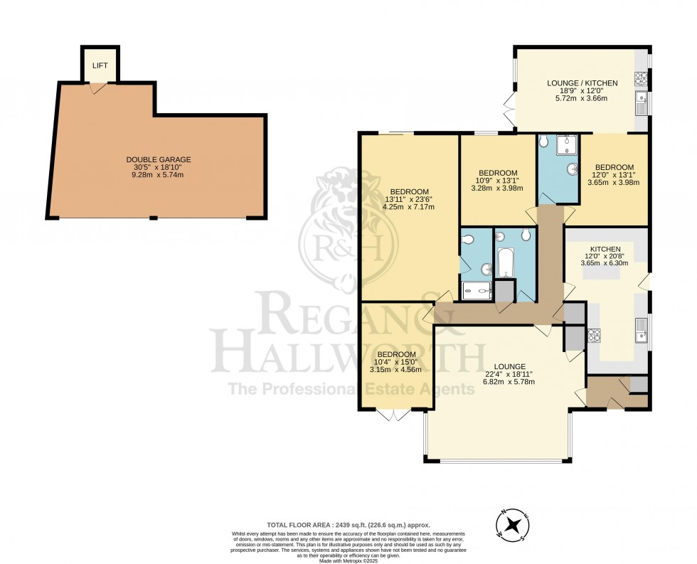 Floorplan for Whitley Crescent, Whitley, WN1 2PR