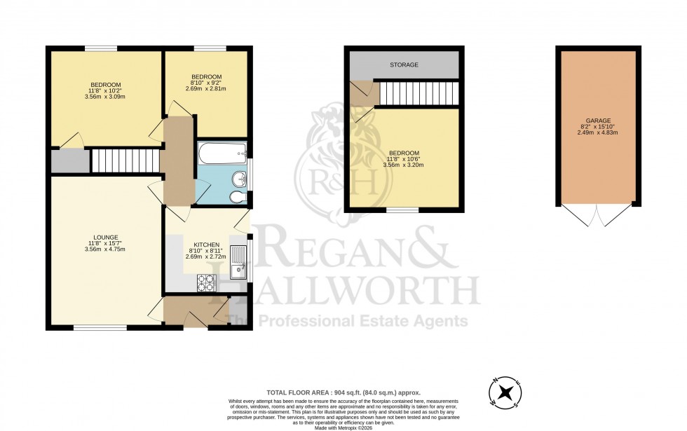 Floorplan for Lincoln Drive, Aspull, WN2 1XB