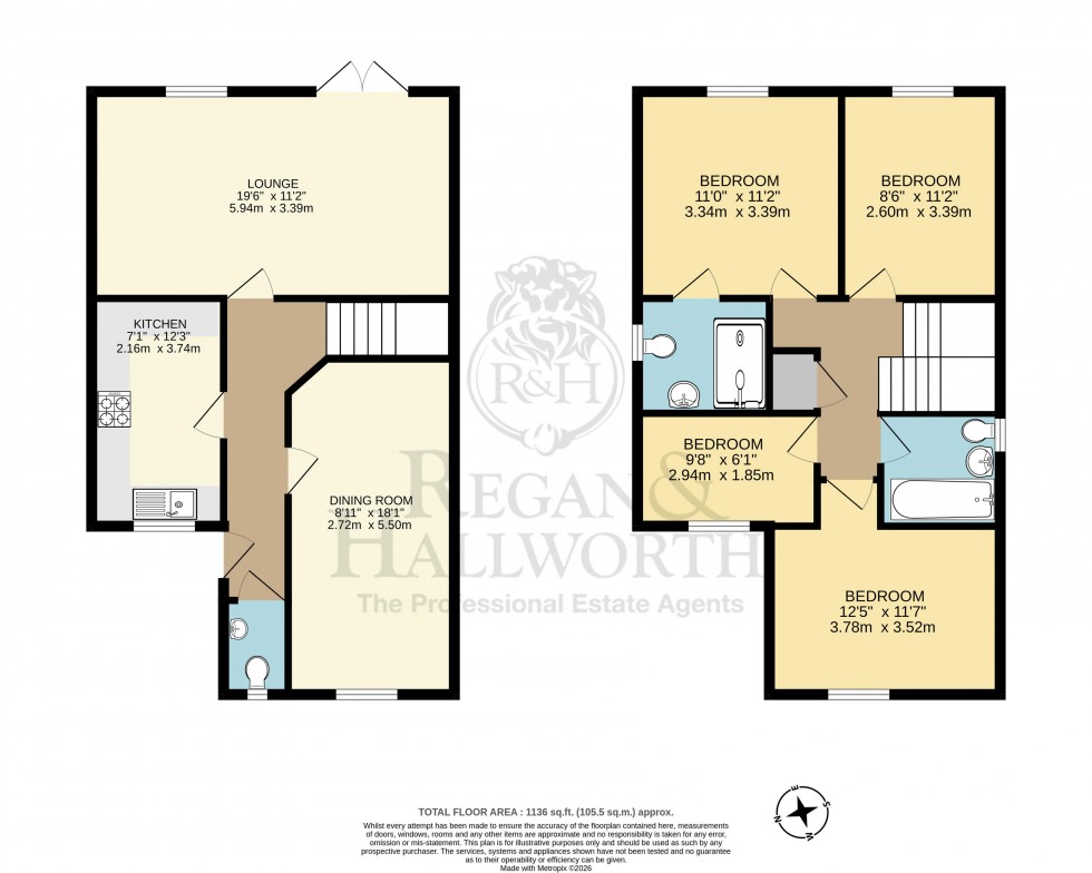 Floorplan for Meadow Brook, Pemberton, WN5 8ED