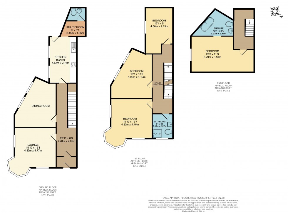 Floorplan for Swinley Lane, Swinley, WN1 2EB