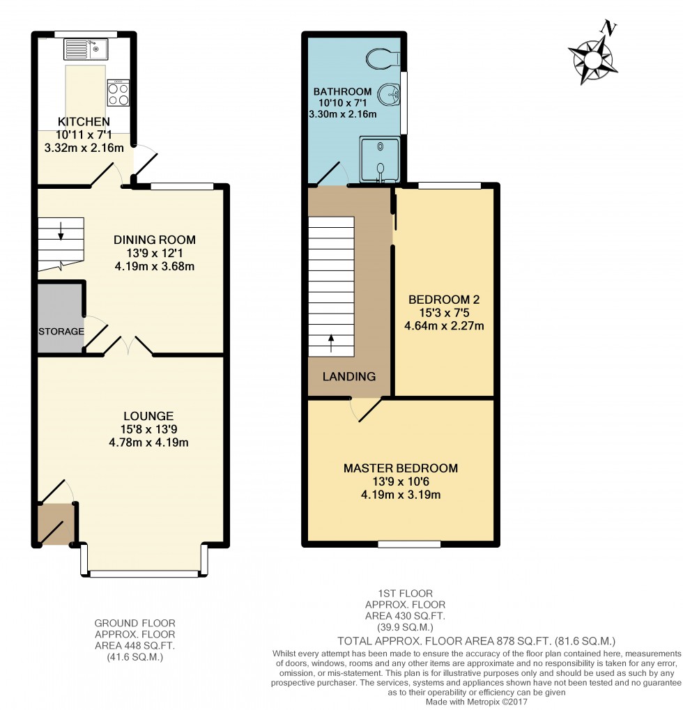 Floorplan for Poplar Street, Chorley, PR7 3EN