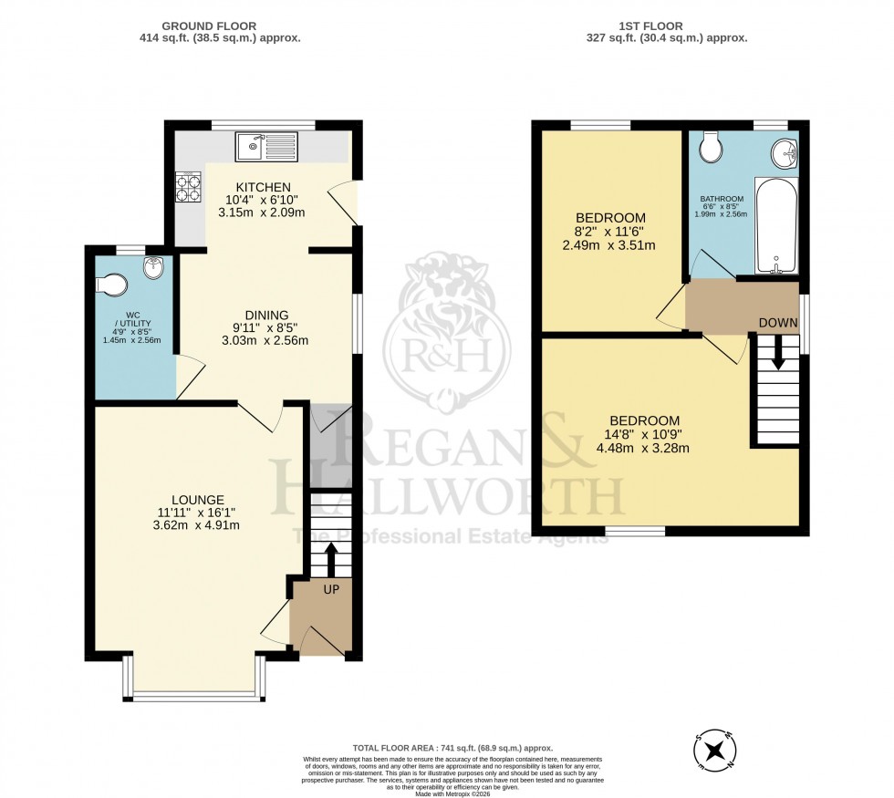 Floorplan for Upholland Road, Billinge, Wigan, WN5 7AJ