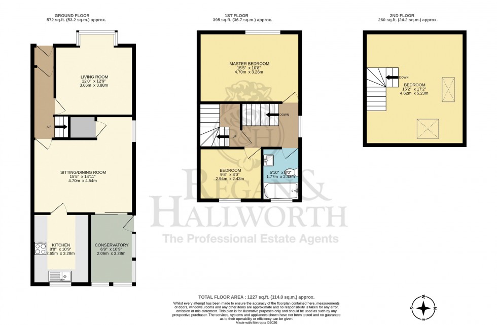 Floorplan for Pearl Street, Gidlow, WN6 7HL