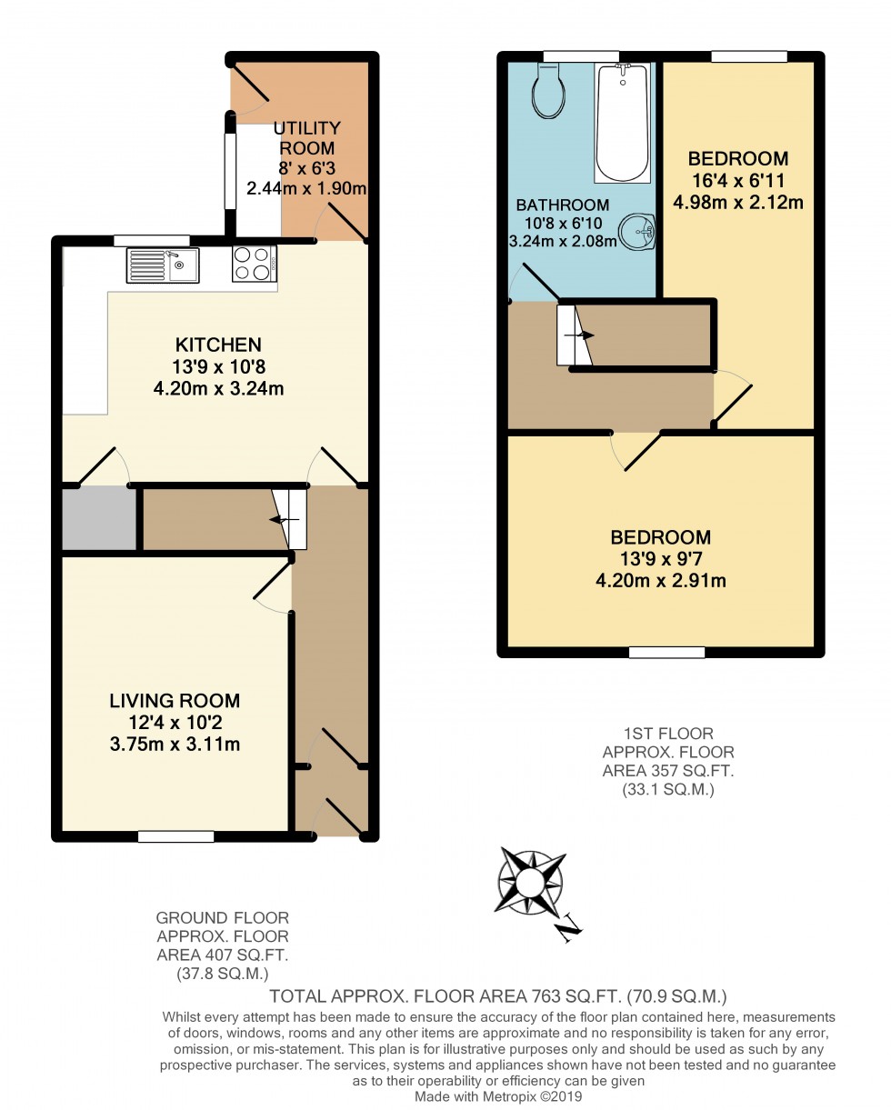 Floorplan for Gordon Street, Ince, WN1 3DF