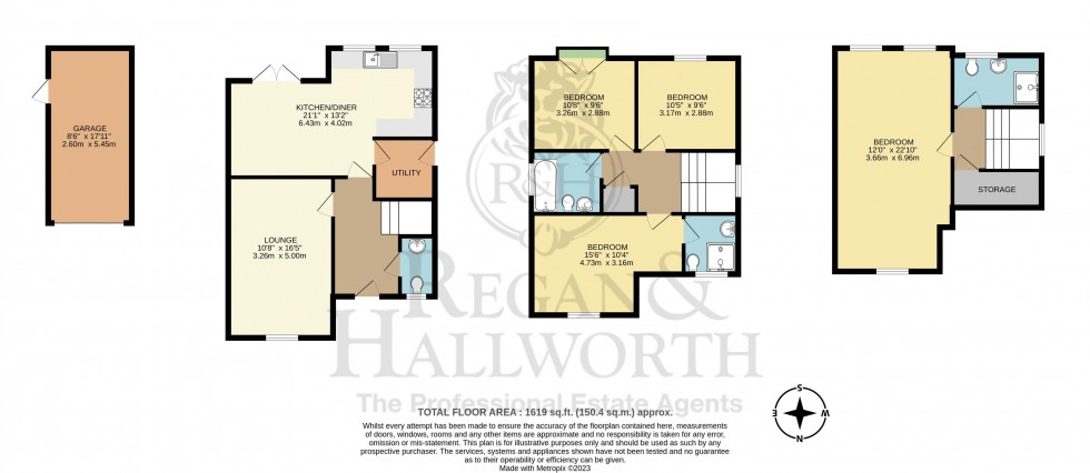 Floorplan for Stonemill Rise, Appley Bridge, WN6 9BH