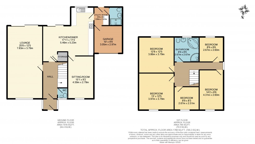 Floorplan for Crowhurst Drive, Whitley, WN1 2QH