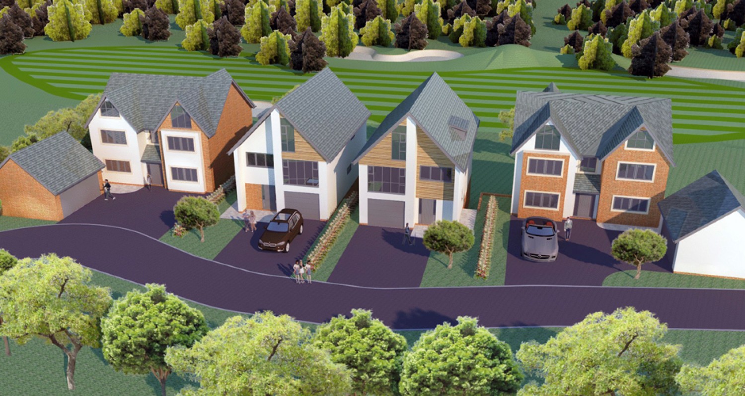 Five stunning eco homes overlooking Dean Wood Golf Course launched. 