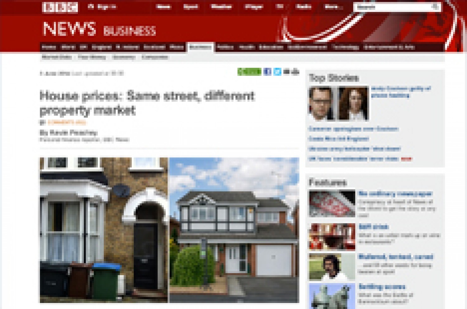  The BBC ask Andrew Regan for his view the property market. 